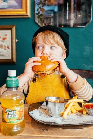 Kids Meal Deals are available, and include a fruit shoot and ice cream. at Church - Temple of Fun in Sheffield