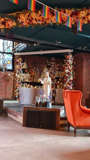 Quirky interior at Church - Temple of Fun in Sheffield