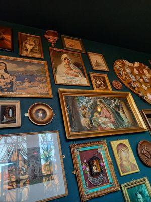 Some of the quirky decor at Church - Temple of Fun in Sheffield