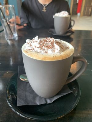 Pumpkin spice latte   at Church - Temple of Fun in Sheffield