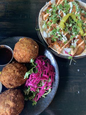 Mac and Cheese balls, Ma Doner  at Church - Temple of Fun in Sheffield