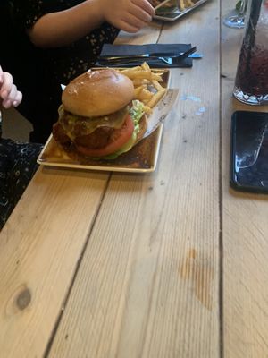 Chicken burger   at Church - Temple of Fun in Sheffield