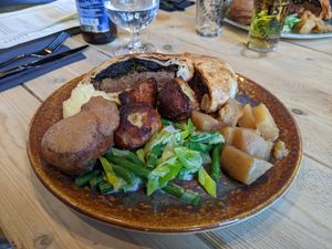 'Beef' wellington Sunday lunch at Church - Temple of Fun in Sheffield