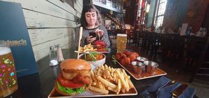 Food with friends at Church - Temple of Fun in Sheffield