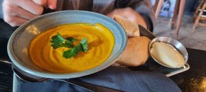 Homemade soup of the day at Church - Temple of Fun in Sheffield