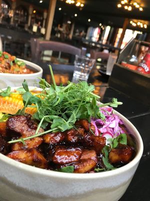 Side shot of food and part of venue - 6.1.24 at Church - Temple of Fun in Sheffield