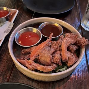 Crispy Oyster Mushroomms  at Church - Temple of Fun in Sheffield