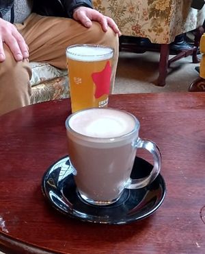 Hot chocolate at Church - Temple of Fun in Sheffield