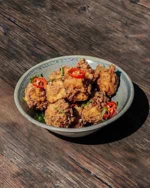 August Special - Crispy Tofu Bites at Church - Temple of Fun in Sheffield