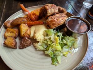 Sunday lunch at Church - 'beef' wellington at Church - Temple of Fun in Sheffield