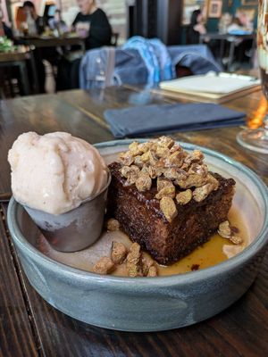 Sticky toffee pudding at Church - Temple of Fun in Sheffield