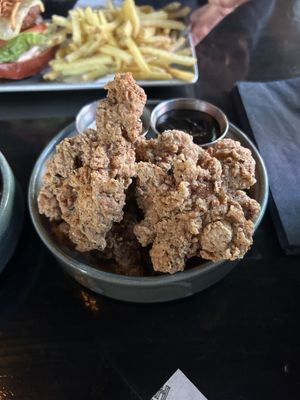 Crispy oyster mushrooms  at Church - Temple of Fun in Sheffield