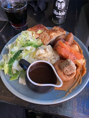 Sunday roast - fake beef wellingtonn  at Church - Temple of Fun in Sheffield