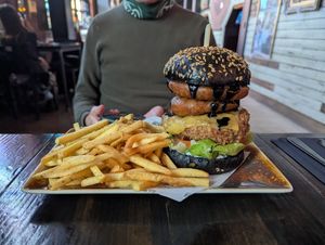 'Chicken' Psycho burger at Church - Temple of Fun in Sheffield