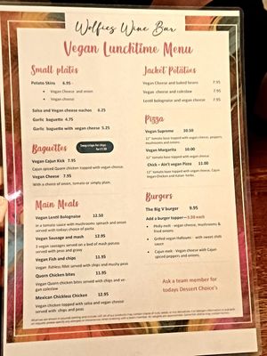  at Wolfies Wine Bar in Skegness