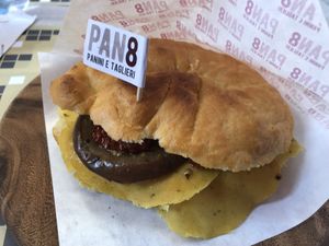 One of their vegan panini at Pan8 in Bologna