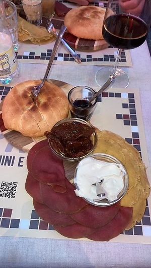 Our ‘Vegan Plate’ meals at Pan8 in Bologna