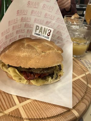 vegan panini brisa  at Pan8 in Bologna