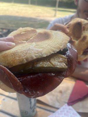 panino con carpaccio di ceci, zucchine e aceto balsamico  at Pan8 in Bologna