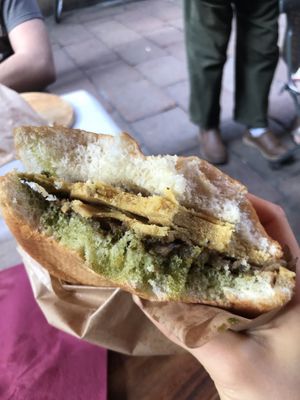 Regular ban ban sandwich  at Pan8 in Bologna