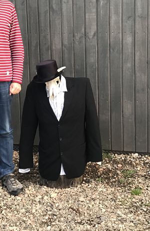 This “guy” is in the entrance of the restaurant at Jon Riki in Hofn