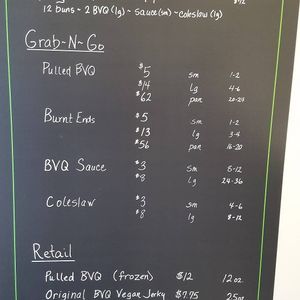 Menu at Barvecue in Cornelius