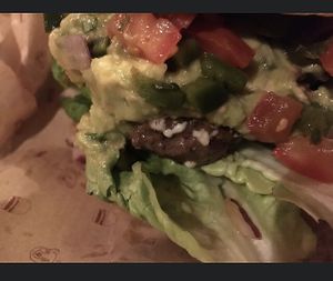 Vegan burger  at Bareburger in Forest Hills