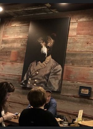 Decoration painting  at Bareburger in Forest Hills