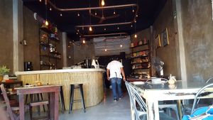 Indoor seating, street seating and inner patio all available. at Farm To Table in Tulum