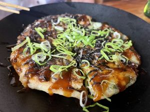 Vegan Okonomiyake (heaven)  at Silk in Korcula