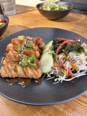 Aubergine fingers  at Silk in Korcula