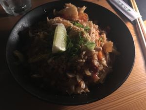 Vegetable pad Thai  at Silk in Korcula