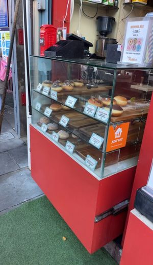   at Happy Donuts in West London