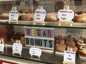 Amazing chooses of vegan donuts ?  at Happy Donuts in West London