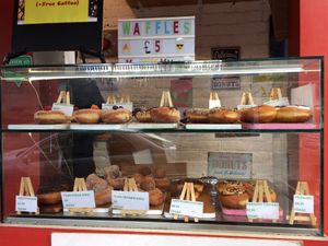 Vegan range  at Happy Donuts in West London