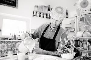 kitchen at 7 Sentidos in Bischofsmais