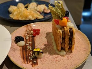 Just one of the 5 desserts we ordered !!! at Cafe Forty One in West London