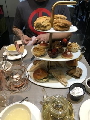 Pastries and tea sandwiches at Cafe Forty One in West London