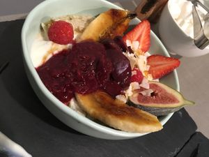 Coconut muesli at Cafe Forty One in West London