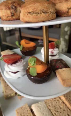 Middle layer cakes at Cafe Forty One in West London