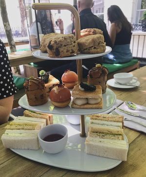 vegan afternoon tea  at Cafe Forty One in West London
