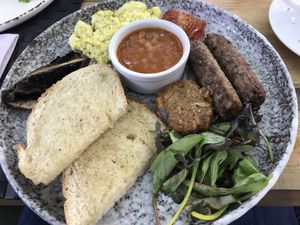 Vegan full English breakfast  at Cafe Forty One in West London