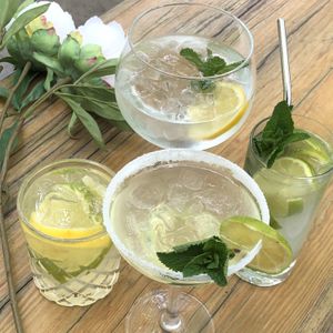 Mocktails on the private Terrace at Cafe Forty One in West London