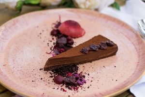 Dark Chocolate Torta from the All-da Dessert menu at Cafe Forty One in West London