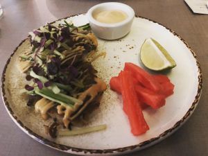 Savoury pancakes at Cafe Forty One in West London