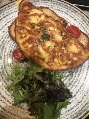 Chickpea omelette (gluten free option) at Cafe Forty One in West London