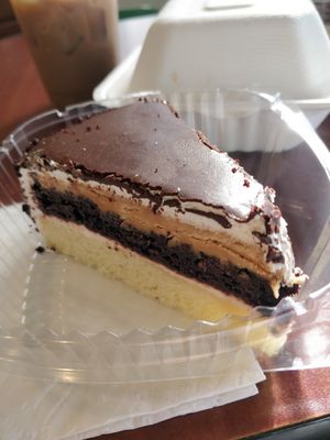 Chocolate cake at TNK Vegan Cafe in Modesto