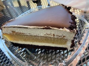 Chocolate cake at TNK Vegan Cafe in Modesto