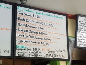 Sandwiches at TNK Vegan Cafe in Modesto