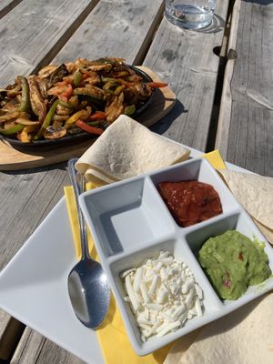 Fajitas at The Lakeside Brasserie in Cirencester
